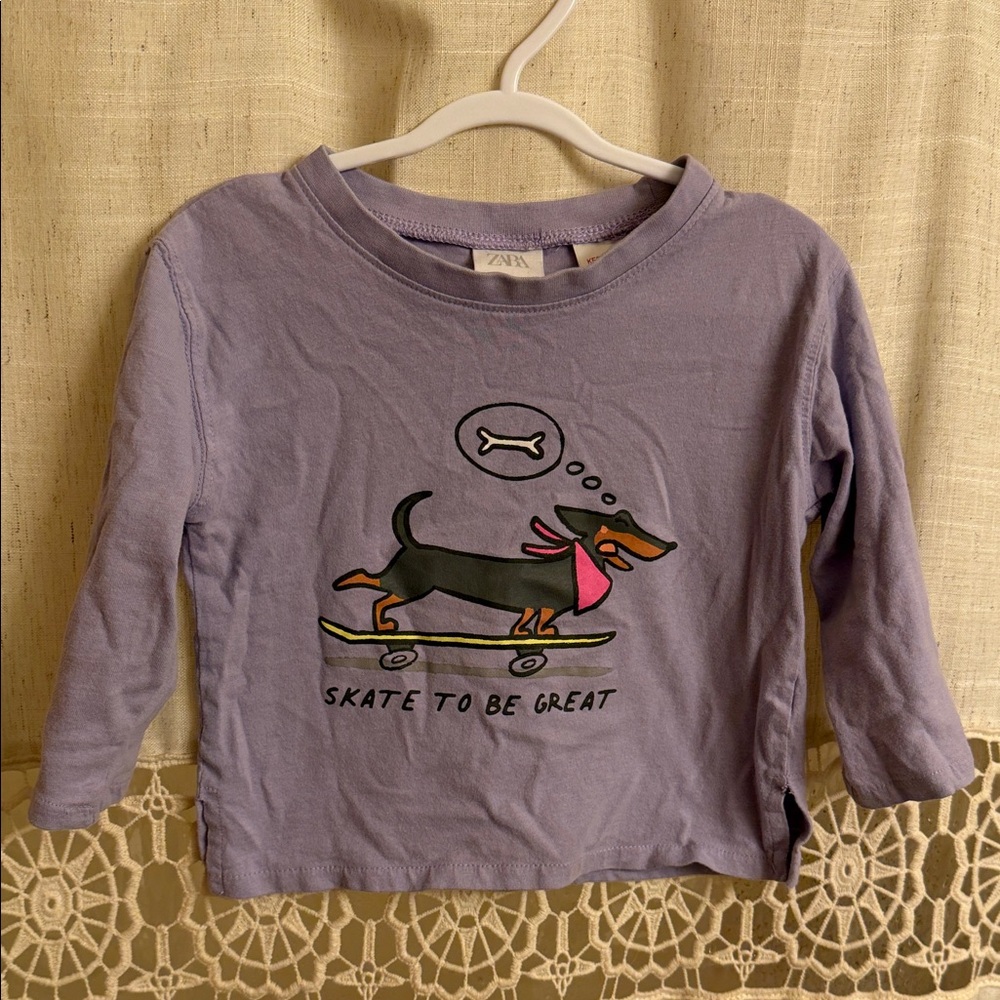Zara Long sleeve Graphic 12/18